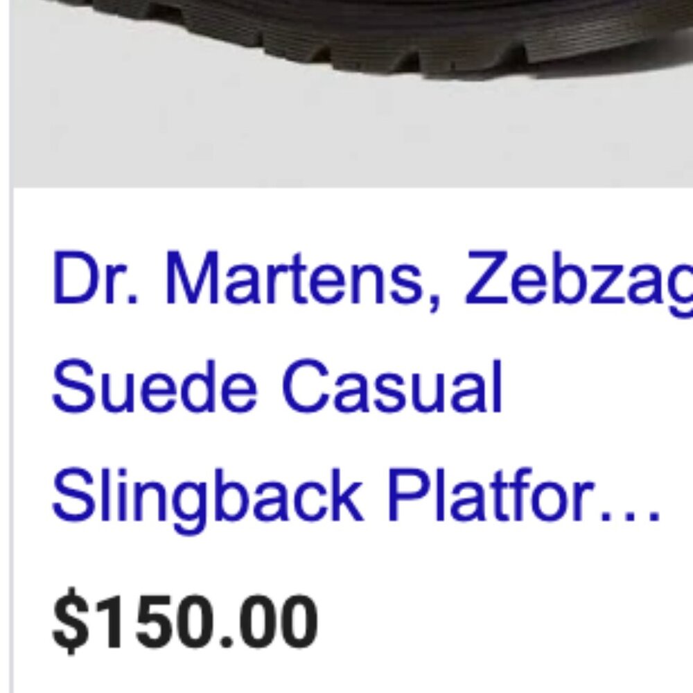 Doc Martens Zebzag Suede Platform Mules Shoes Savannah Tan NEW Women's Size 11 - Picture 11 of 12